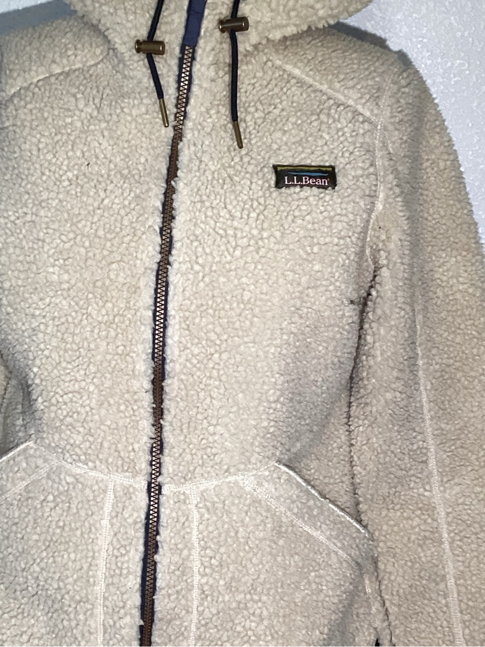 L.L. Bean mountain pile Sherpa Zip Jacket size small - Picture 9 of 9